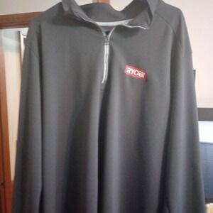 Ryobi Gray & black quarter zip sweatshirt. Fits like an XL. Sport-tek.